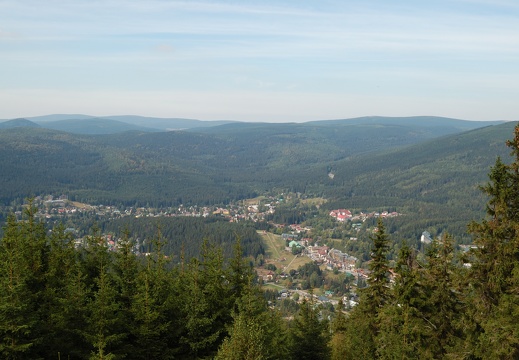 Pohled na Harrachov z Čertovy hory
